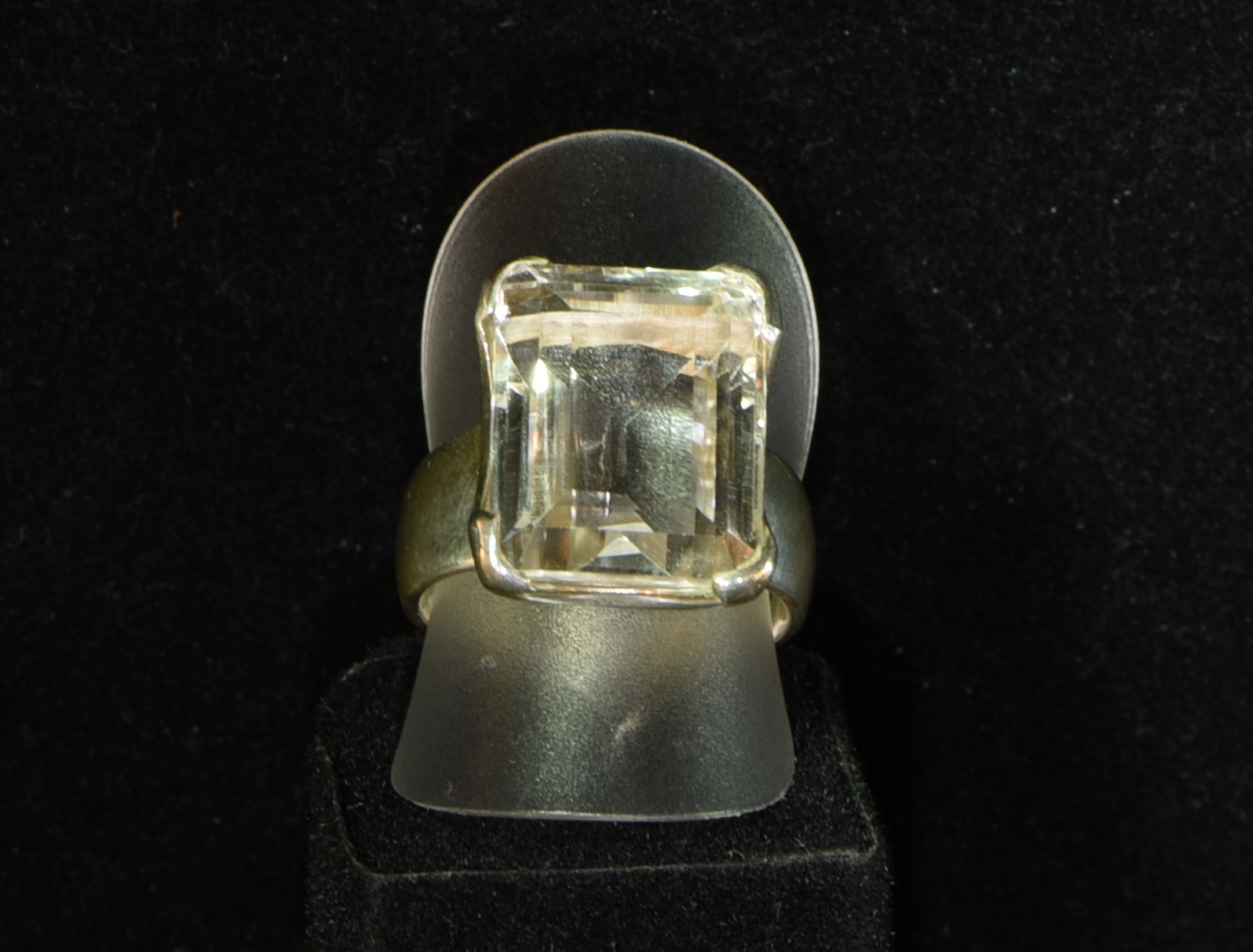 Bergkristall Ring (Gr. 56) 